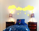 Moon and Stars on the Clouds Moon and Stars on the Clouds Nursery Sticker